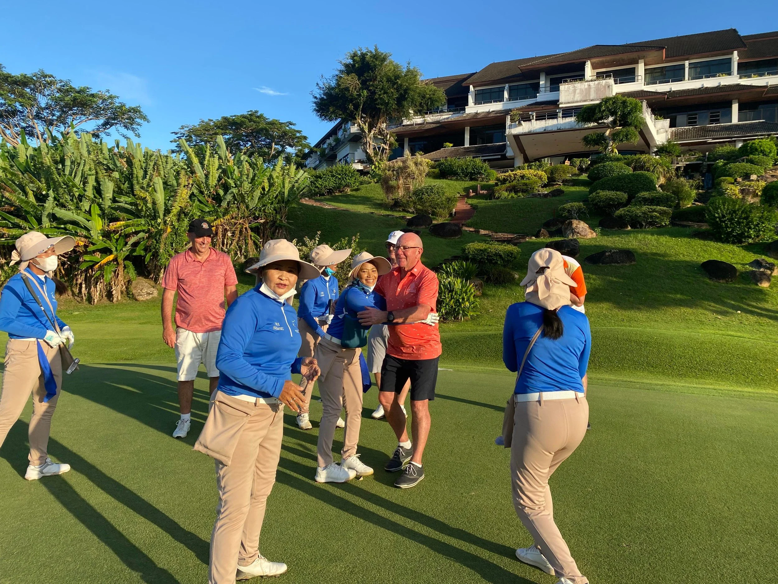 Prestige Golf Tours group on course